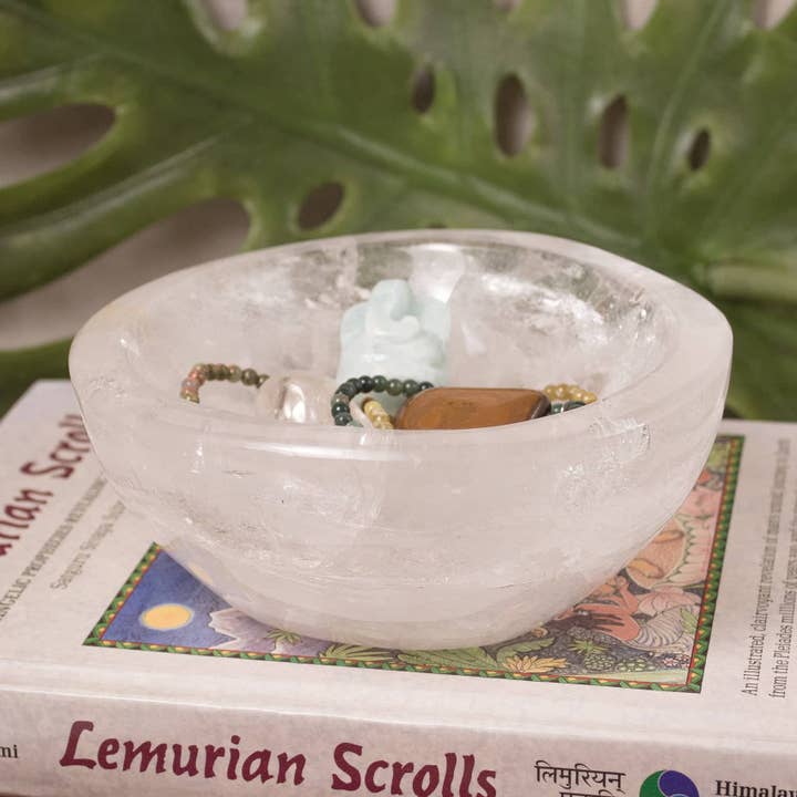 Tiny Rituals - Wholesale Decorative Plate/Dish/Bowl - Rare Clear Quartz Crystal Bowls - Large - 1 of a Kind4