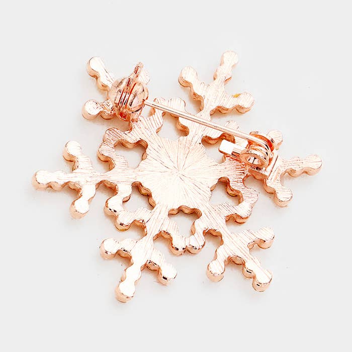 Sensibling Corp. - Wholesale Brooch - Rhinestone Snowflake Pin Brooch1