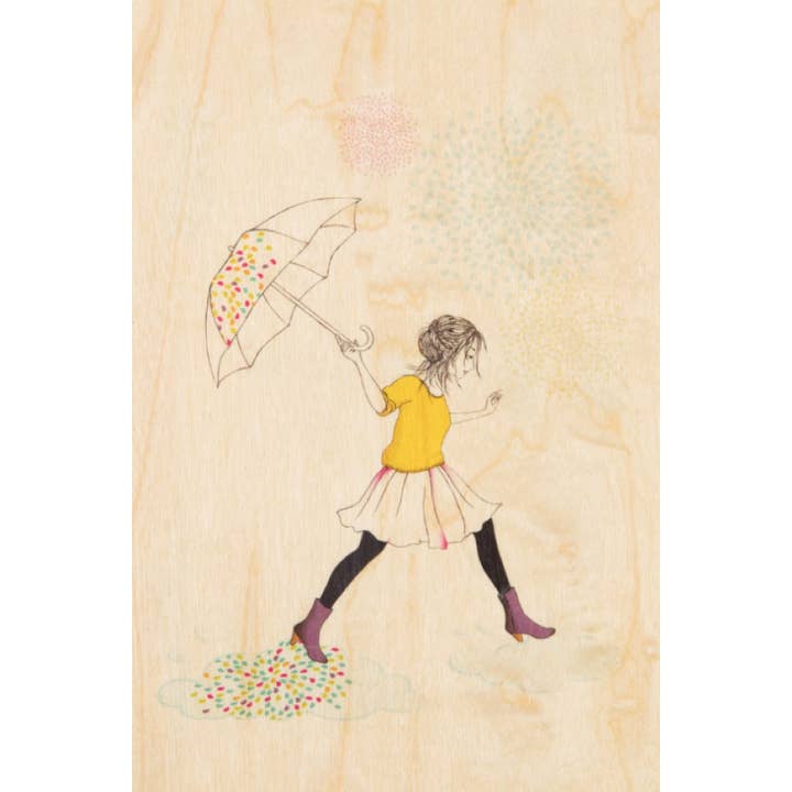 Wood Postcard Above My Head Averse for wholesale by Woodhi