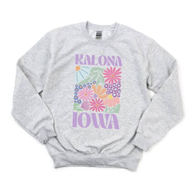 Boho Bailey - Vendita all'ingrosso Felpa stampata - Donna - T-shirt e felpe floreali personalizzate Town and State