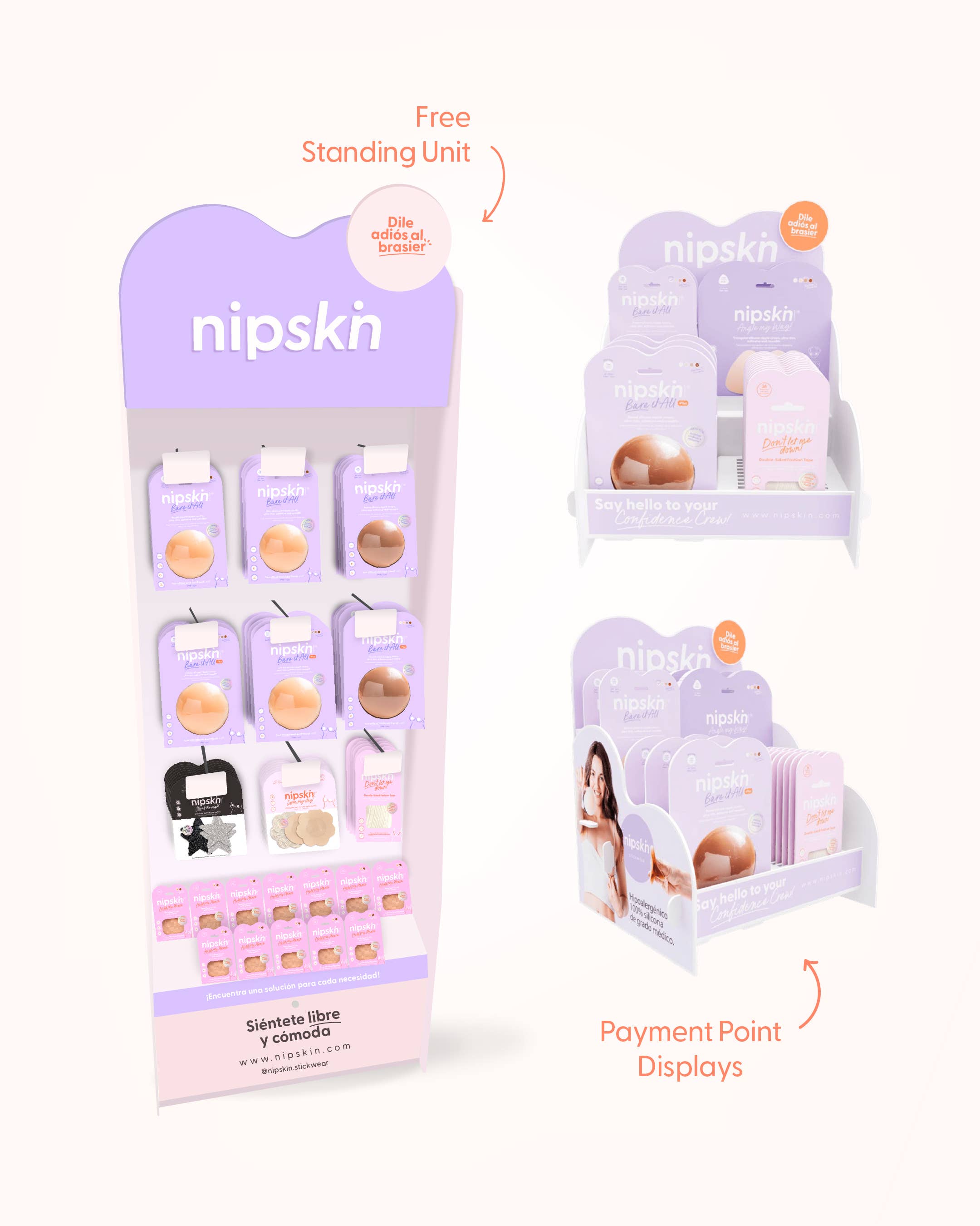 Nipskin Stickwear – Engroshandel Brystvortepads - Dame – Genanvendelige silikone brystvorteovertræk - Nipskin31