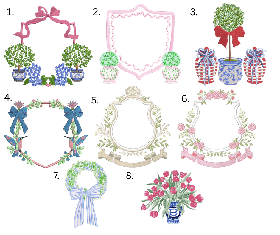 Shop 38652 - Venta al por mayor Material para bordado/punto de cruz - Fajín de Lino con Guirnalda - Bordado1