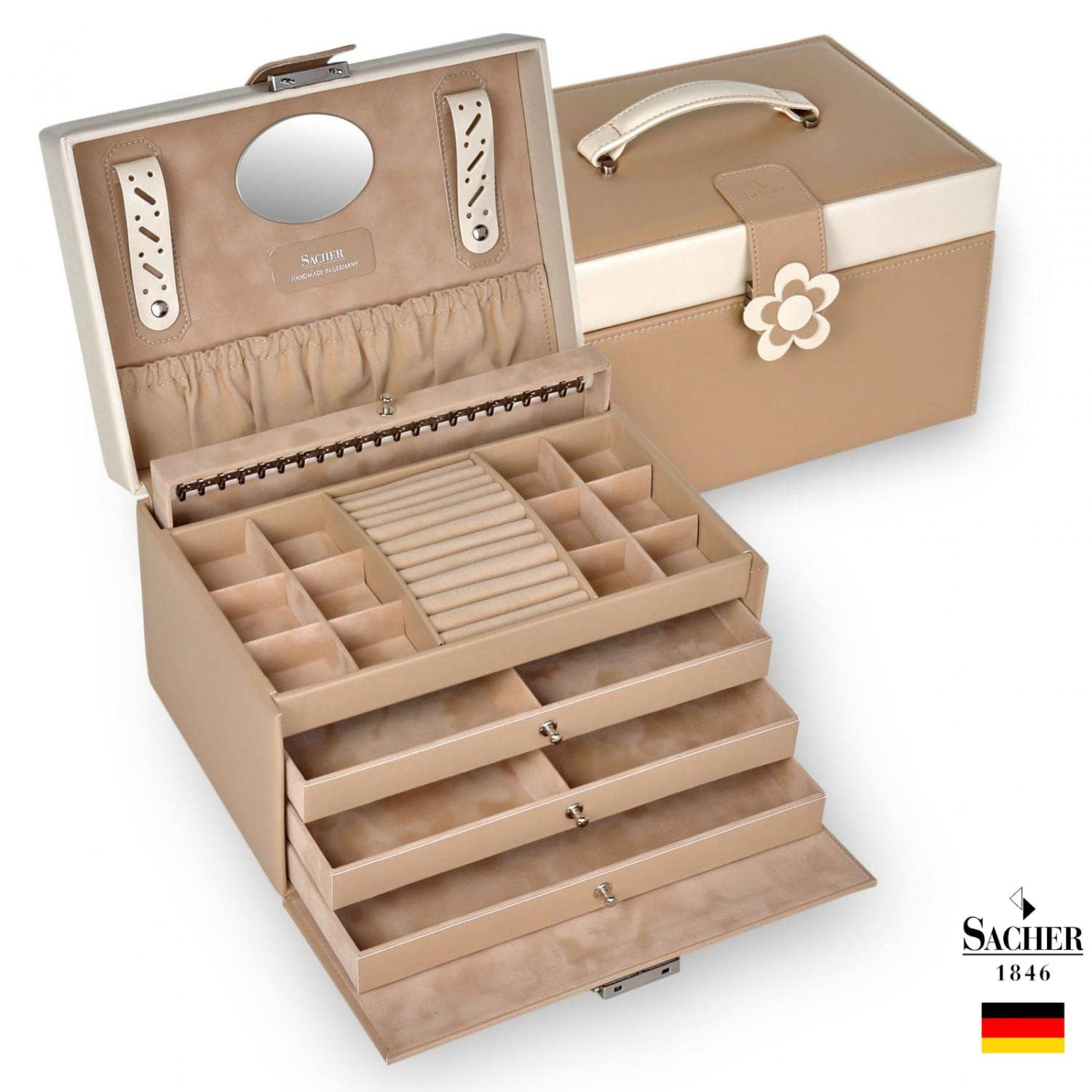 REMOVED BRAND – Organizador/caixa de joias por atacado – Grande Caixa de Joias para Mulher - Jasmim6