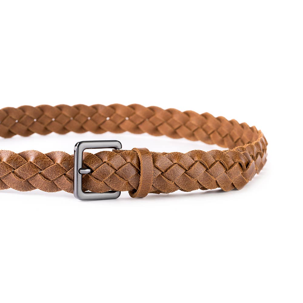 VALTICO - Vente Ceinture – femme - Ceinture tressée en cuir fabriquée en Espagne3