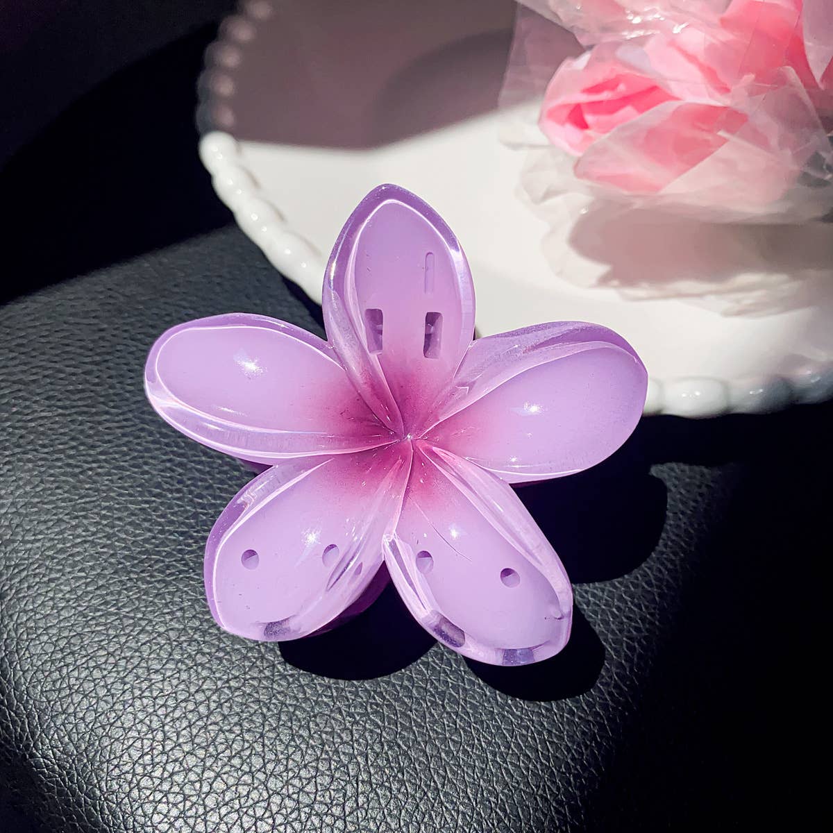 Little Trendy - Wholesale Hair Clip - Women's - Colorful Flower hair claw Clip summer flower hair clip8