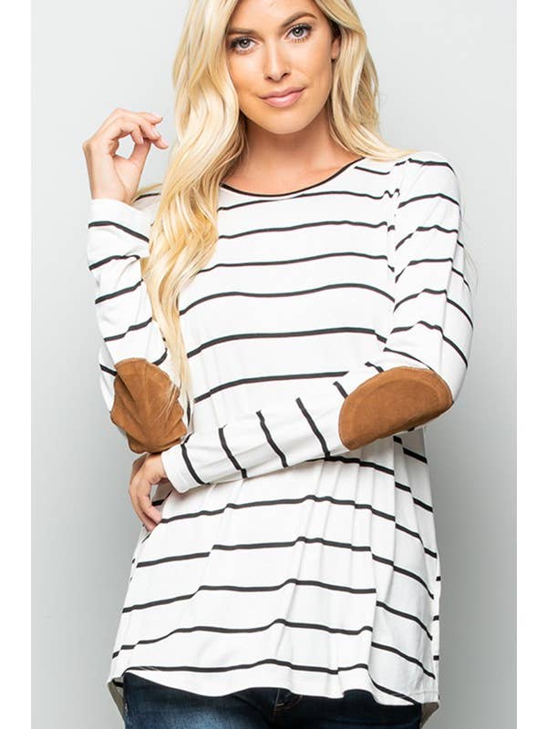 HEIMISH - Wholesale Tunic - Women's - ST1376-11 STRIPE TOP2