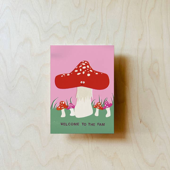 jungwiealt - Wholesale Postcard - Mushroom Fam Postcard DIN A62