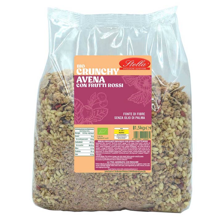 STELLA Biologische knapperige haver met rode vruchten 1,5 kg voor wholesale door Stella Foods s.r.l.