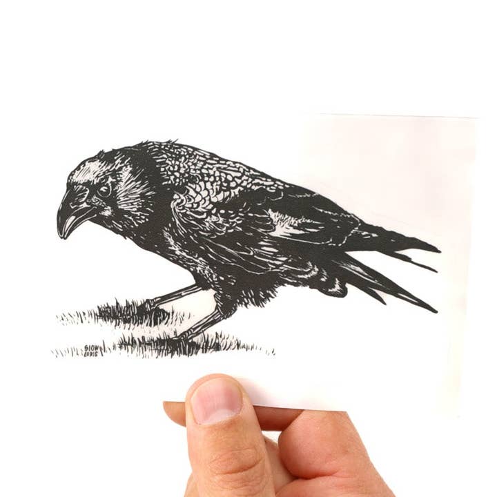 Crow Sticker for wholesale by Slow Loris