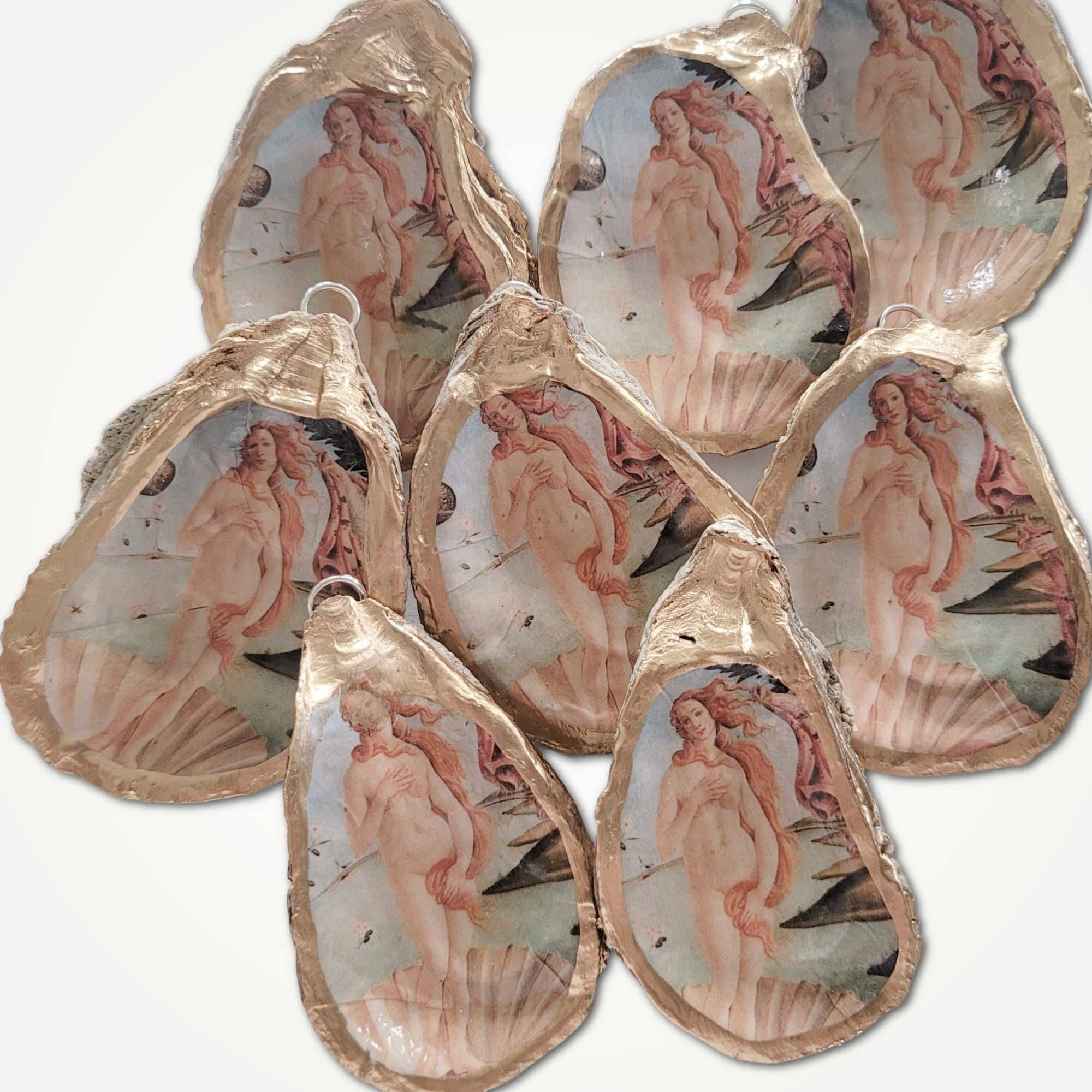 Beatrixbell Handcrafted - Wholesale Ornament - Birth of Venus Ornament • Oyster Shell3