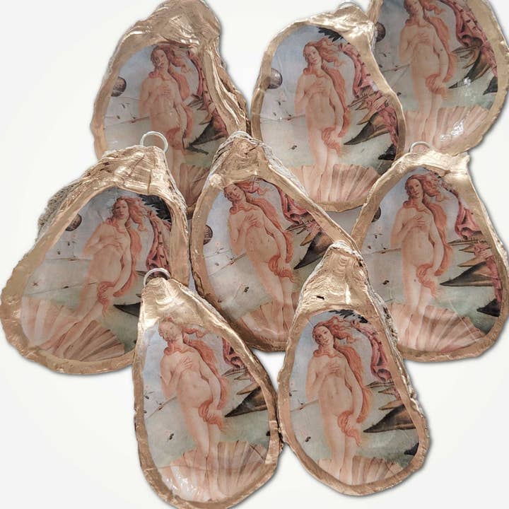 Beatrixbell Handcrafted - Wholesale Ornament - Birth of Venus Ornament • Oyster Shell3