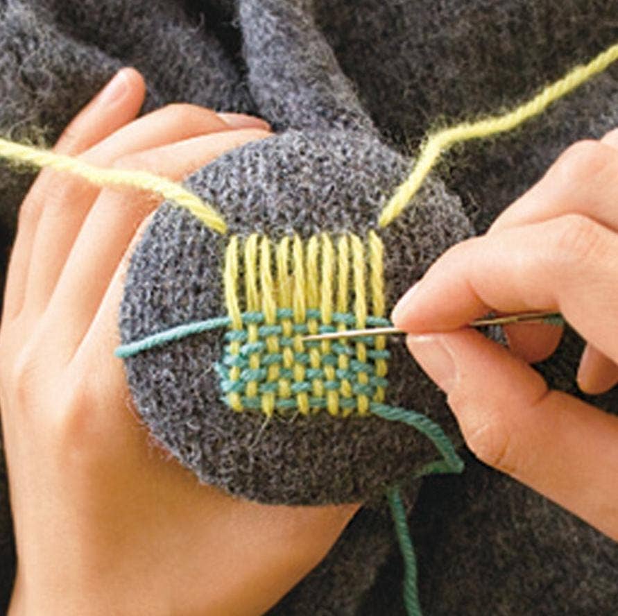 「FUNJI」In Japan – Material para bordar/ponto de cruz por atacado – Cogumelo de Remendo em Madeira de Carvalho com Kit de Costura Japonês6