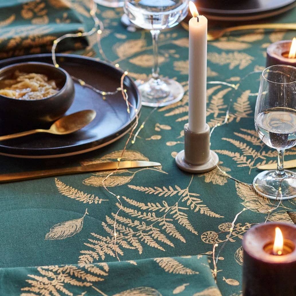 Sylvie Thiriez - Wholesale Tablecloth - Tablecloth Forêt enchantée vert 1