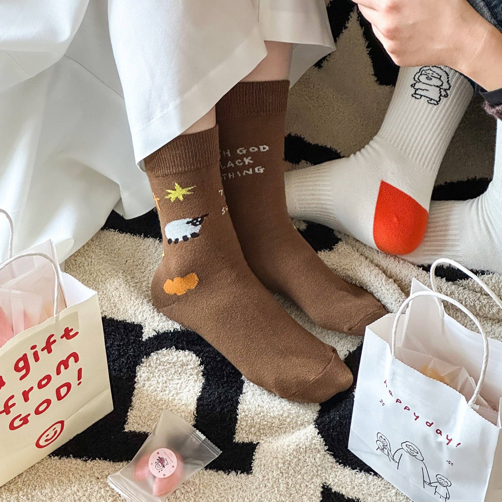 LuminaSalina – wholesale Strumpor - Dam – Bomullsstrumpor Kristen Gåva3