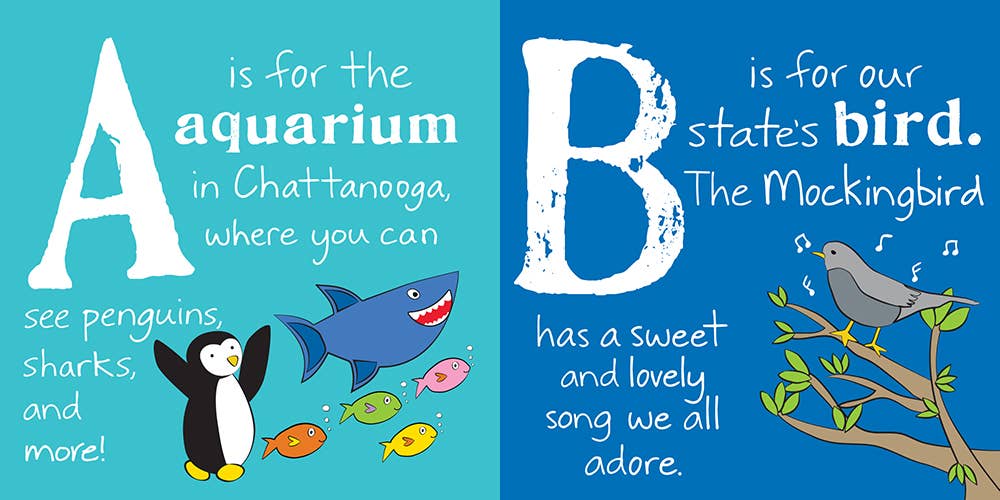 Sourcebooks - Wholesale Baby & Toddler Book (0-2) - ABCs of Tennessee1