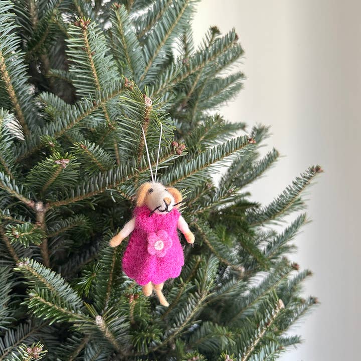 Ganapati - Wholesale Ornament - Felt Mouse Family Christmas Ornament