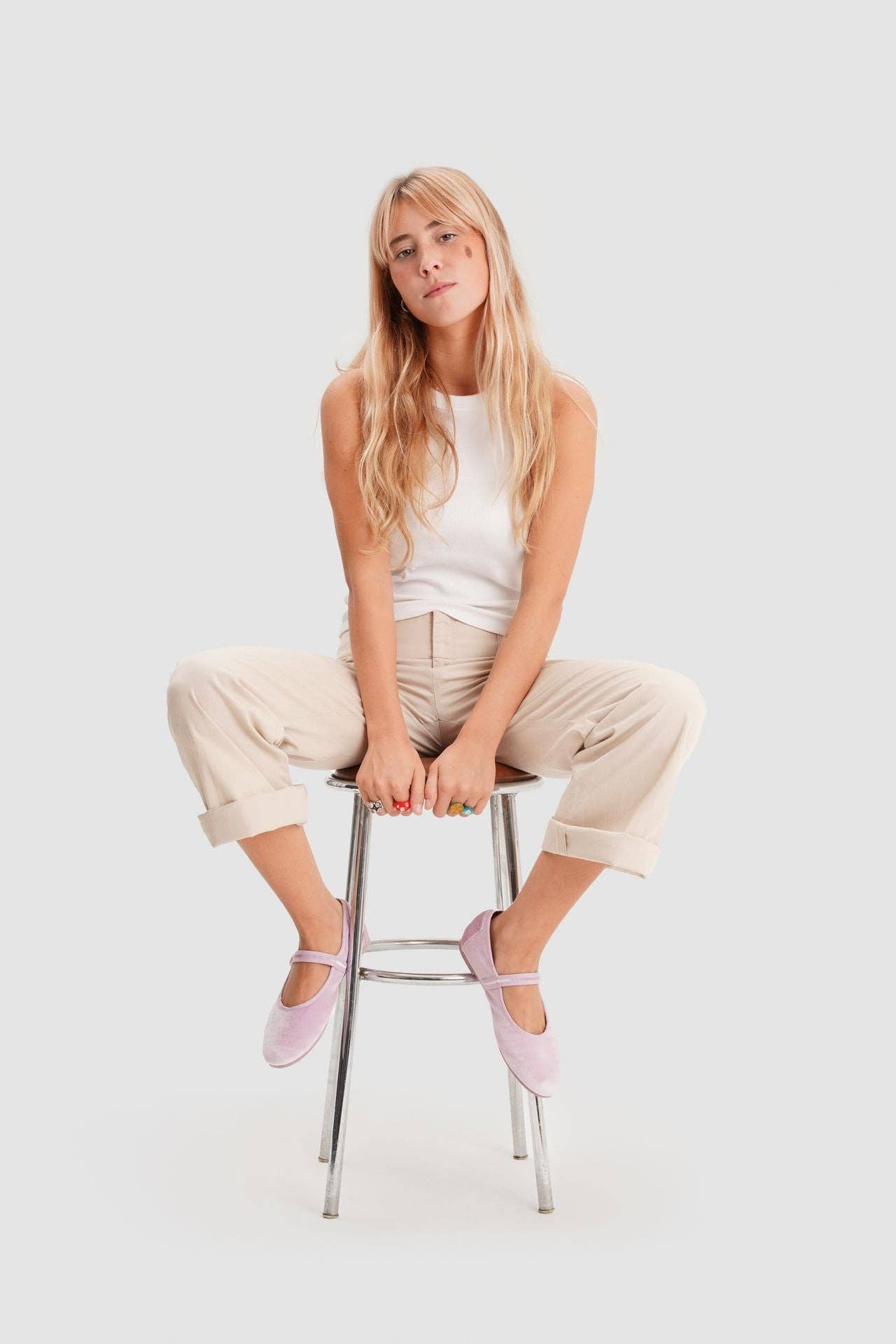 Paez - Wholesale Flats/Loafers - Kids - MARY JANE VELVET IRIS10