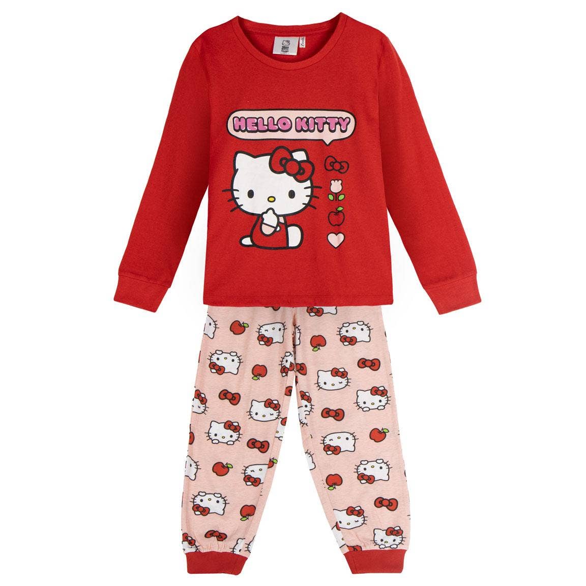 Mastoys, S.L. – wholesale Pyjamasset - Barn – LÅNG PYJAMAS SINGLE JERSEY HELLO KITTY - 29000029570