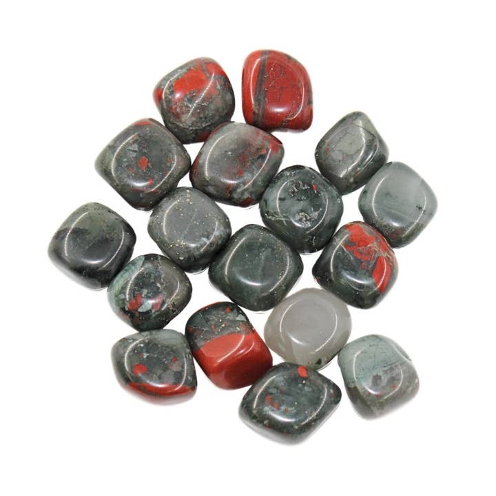 Tumbled Crystal - Bloodstone, 2lbs for wholesale by Earths Elements Wholesale