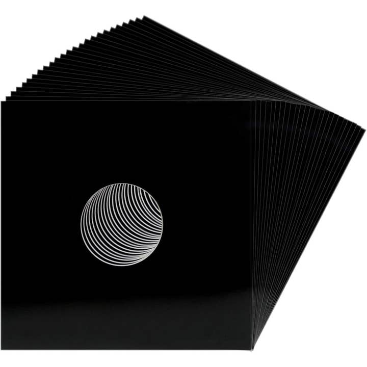Square Deal Recordings & Supplies - Vendita all'ingrosso Accessori musicali - Copertine di ricambio per dischi in vinile LP da 30,5 cm, nere con foro3