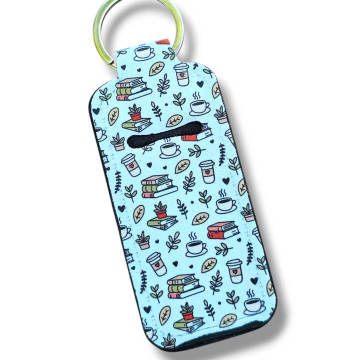 Coffee and Cozy Books Chapstick/Lighter Holder for wholesale by Jedi Woods LLC