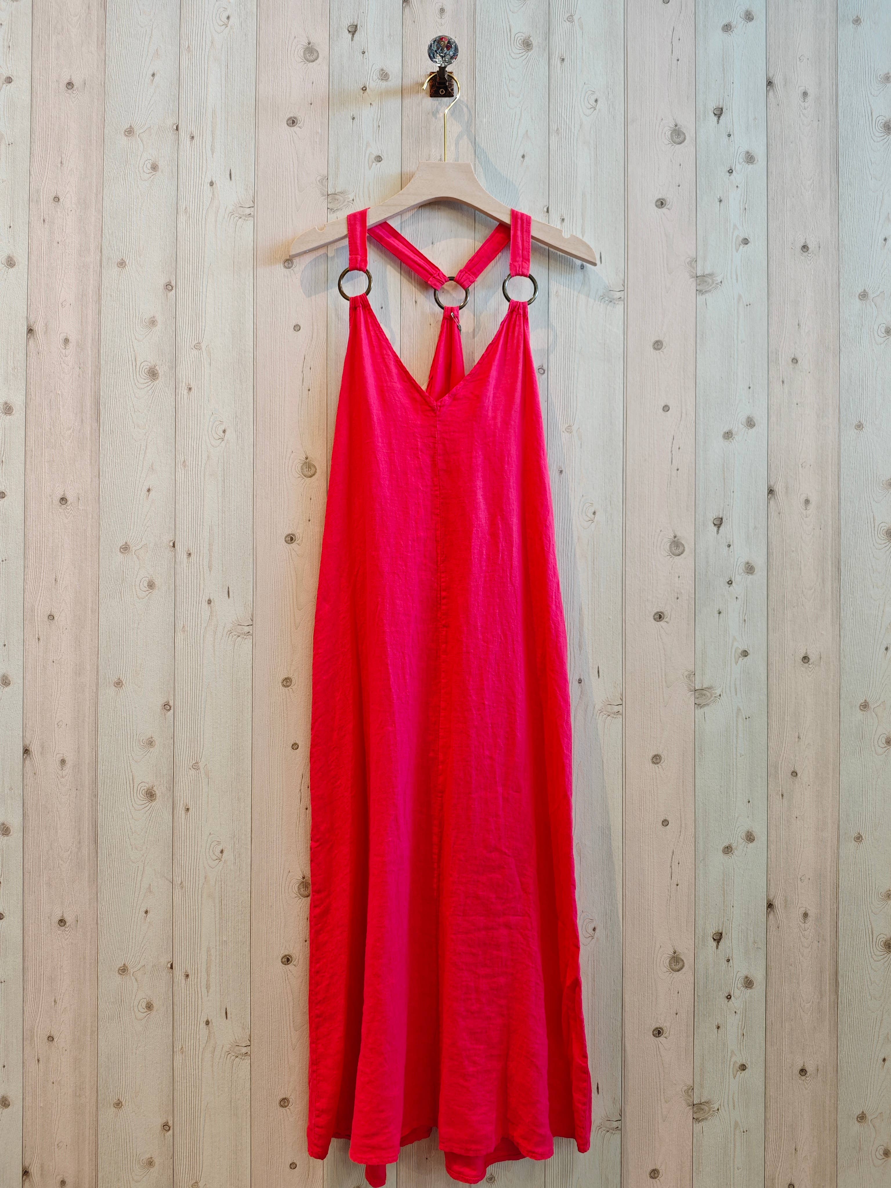 Linen & More - Wholesale Dress - Women's - REF 16857 LONG STRAP DRESS 100% LINEN7