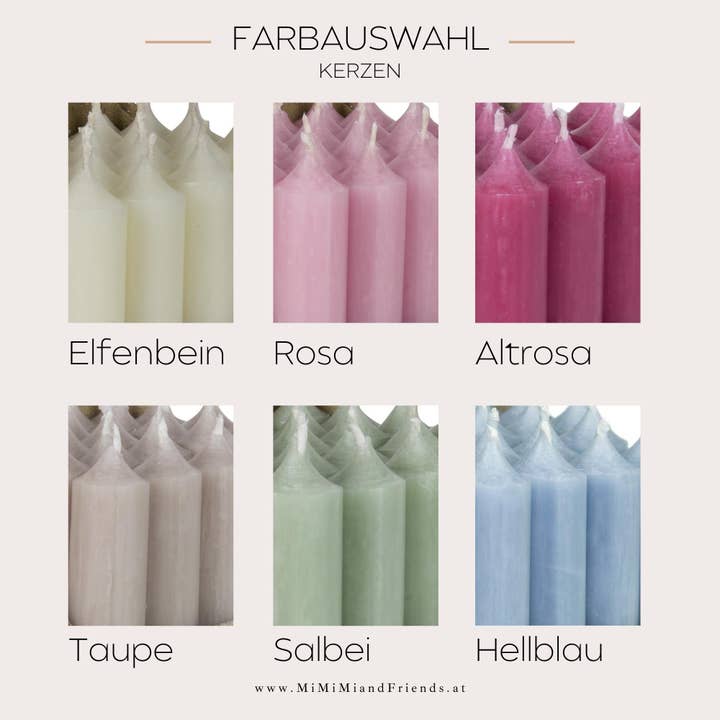 isaMi – Großhandel Konische Kerze/Kerzenhalter – "Alles Liebe zum Geburtstag" Kerze | Geschenk | Mitbringsel