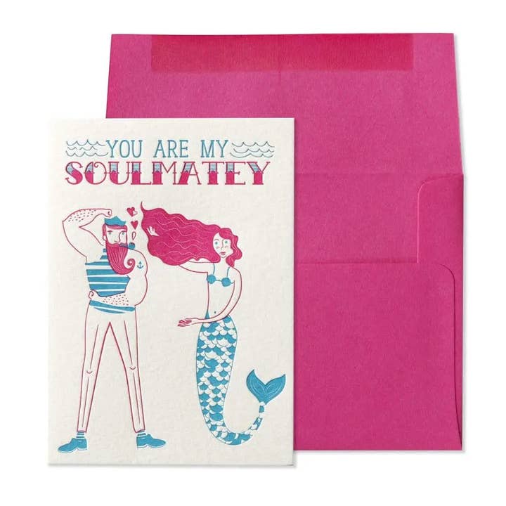 Carte de Saint-Valentin Âme Sœur Matey pour la vente par NIQUEA.D