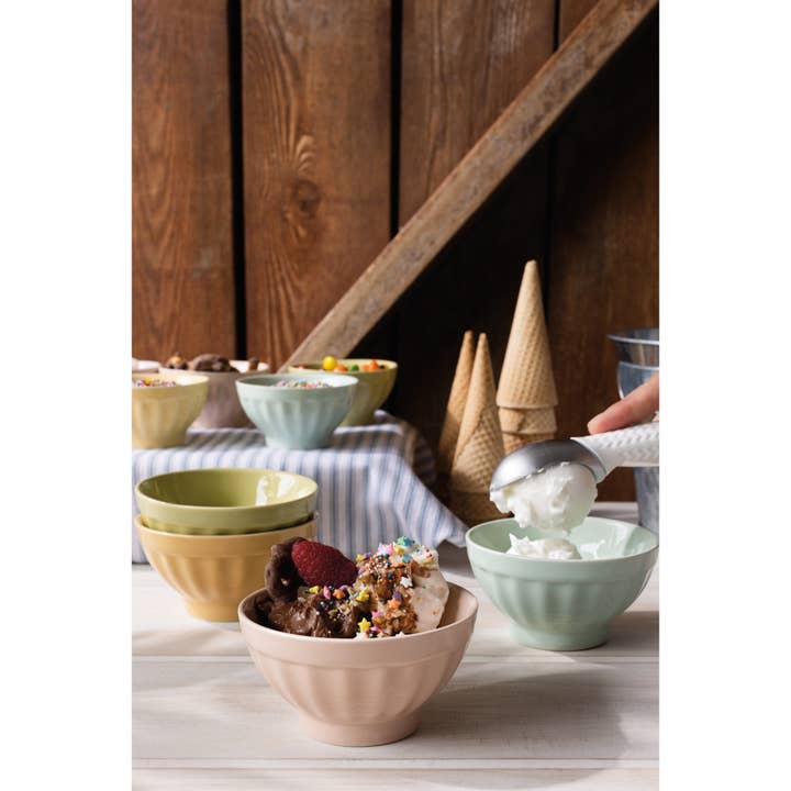 Danica Brands - Wholesale Bowl - Flora Sundae Bar Pinch Bowls Set of 61