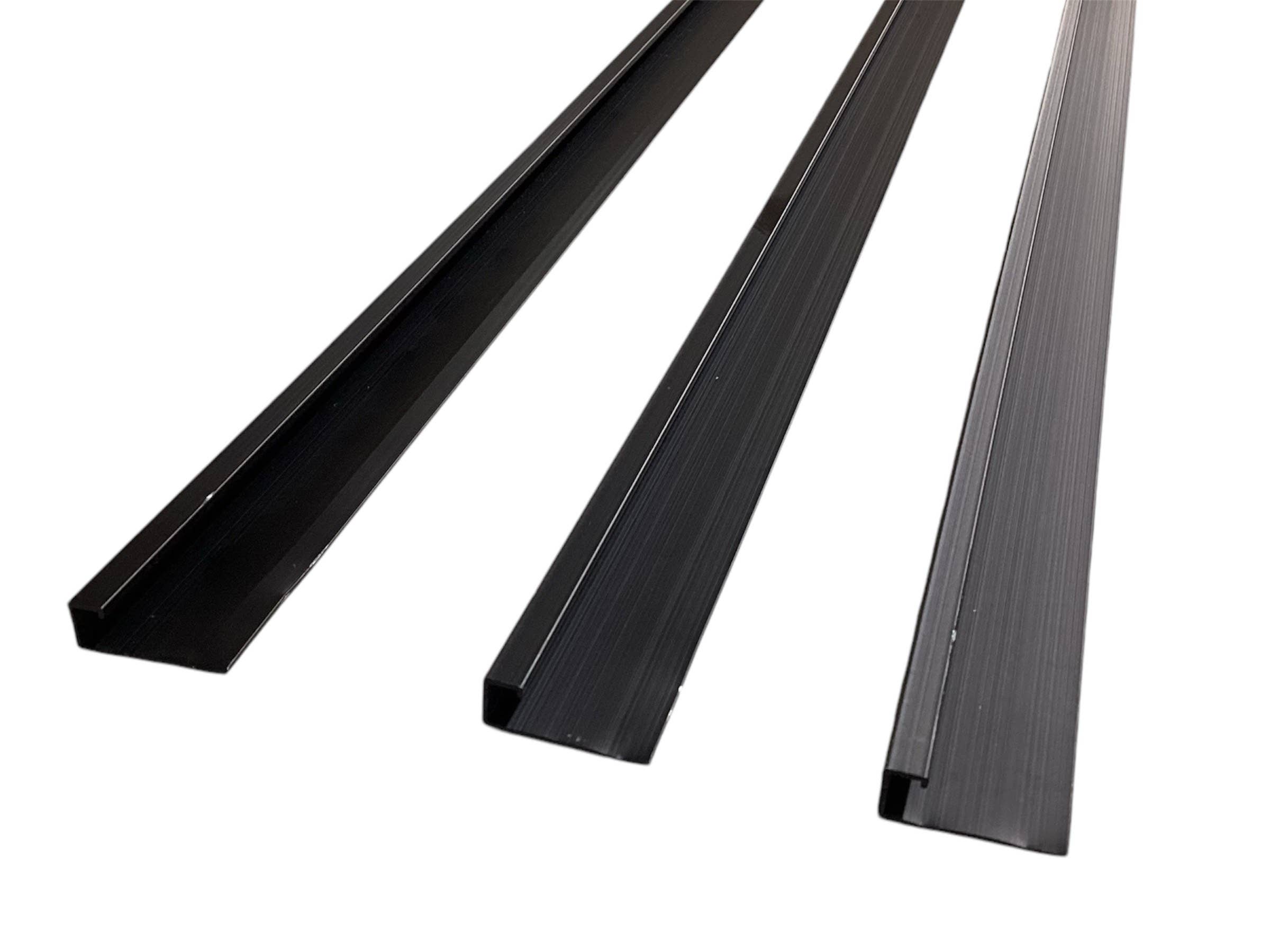 The Keystone Decor - Wholesale Wall Paneling - Aluminum Trim - Ending for Wall Panel - Black (10pcs)2