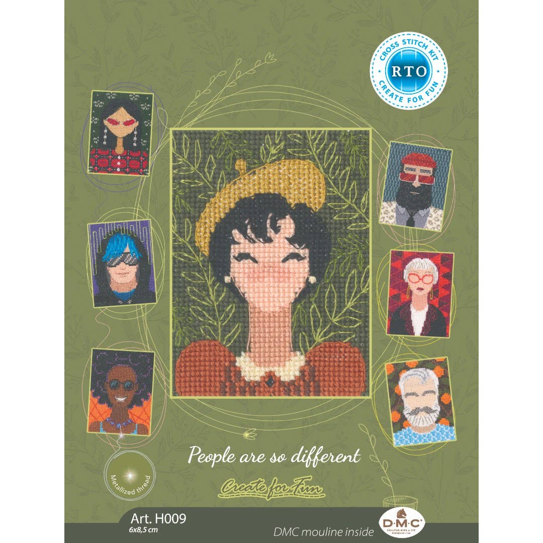 RTO&Collection D'Art (RTO Baltic OU) - Wholesale Embroidery/Cross Stitch Supplies - Cross Stitch Kit RTO Counted People Are so Different H0091