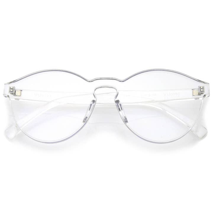 SPARE-SPECS, LLC - Wholesale Sunglasses - Women's - Mono Block Rimless PC Color Tone Lens Sunglasses A5557