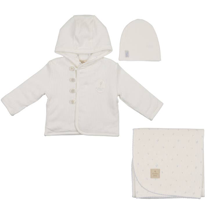 Floral Signature Jacket Layette Set for wholesale by Mon Tresor Bebe