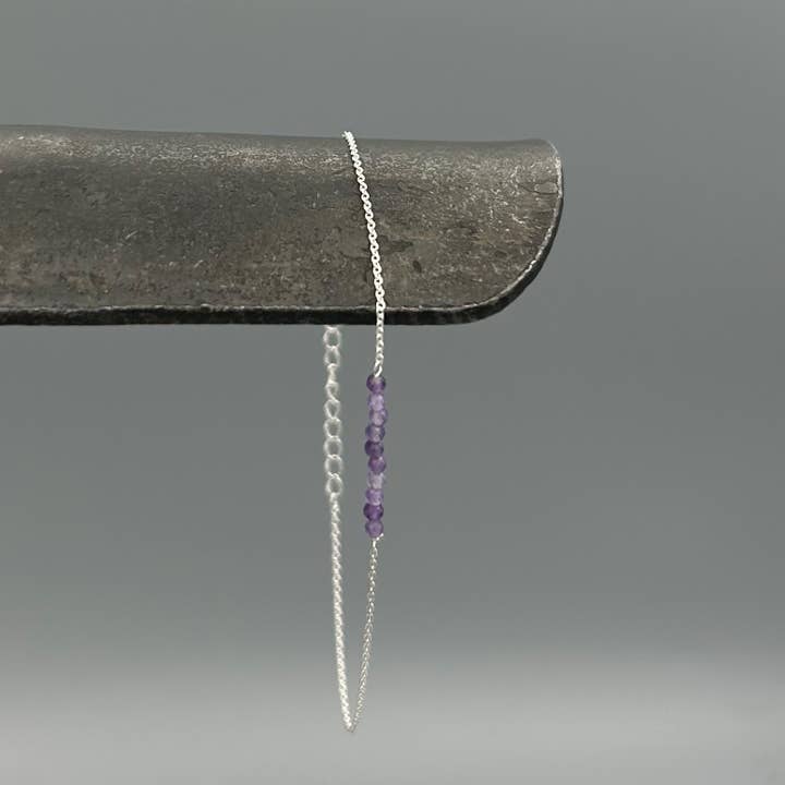 Something Silver - Wholesale Beaded Bracelet - Tiny Stone Bead Bracelet8