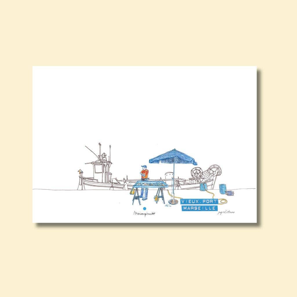 JOG | Maison d’éditions – wholesale Art print – Poster - Fish Market 2 - Marion Giraudot1