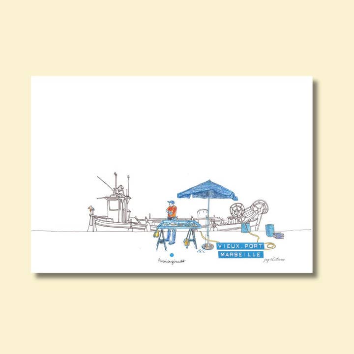 JOG | Maison d’éditions - Wholesale Art Print - Poster - Fish Market 2 - Marion Giraudot1