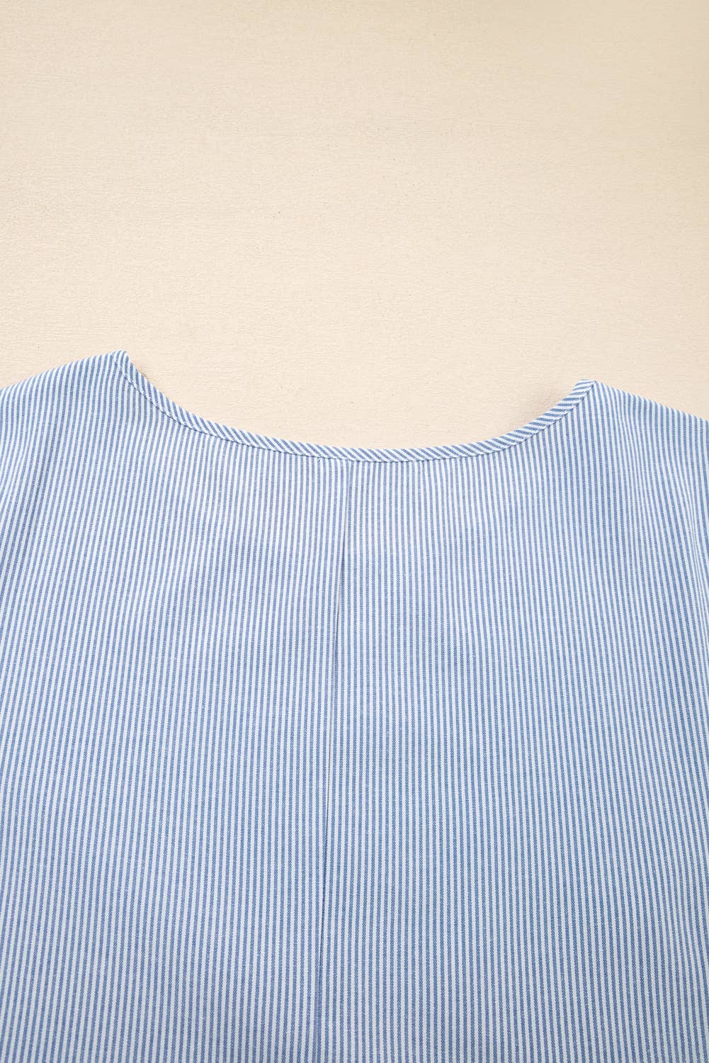 Blue Spring 2026  Stripe Crisscross Lace Patch Shift Dress (S-4X) for wholesale on Faire9