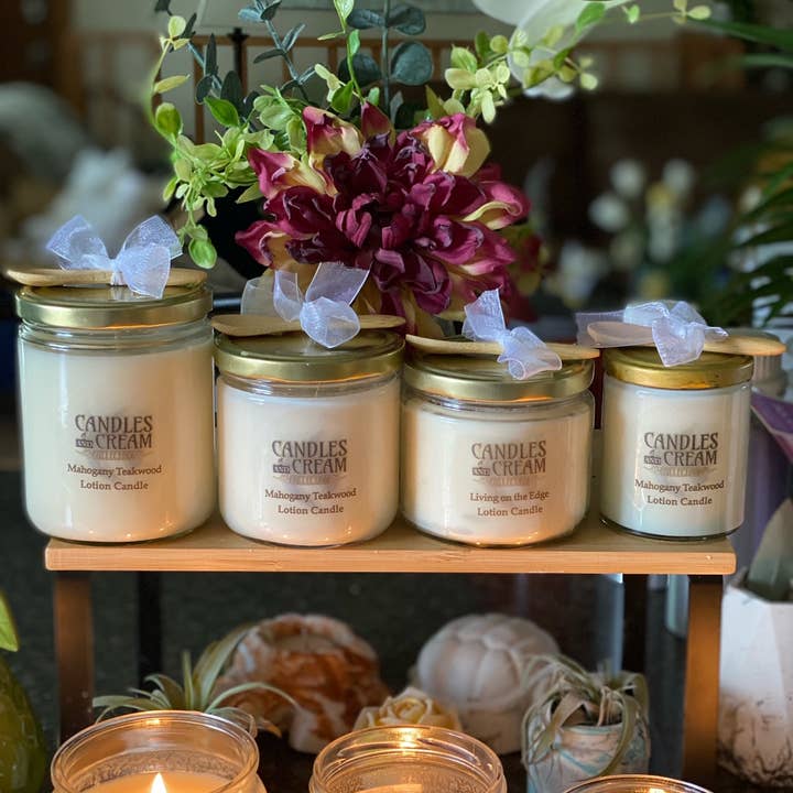 Candles and Cream Collection - Wholesale Jar/Filled Candle - Amaretto by Morning - Lotion Candle & Melts