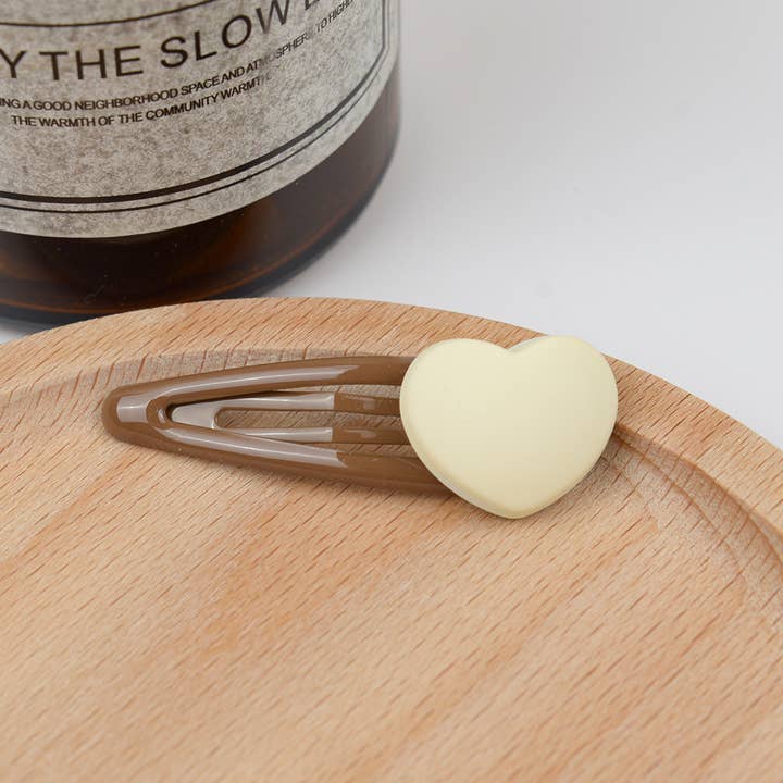 SoapElenGlen - Wholesale Hair Accessories Set - Kids - Set of 4 Kids Snap Hair Clip Set-Heart5