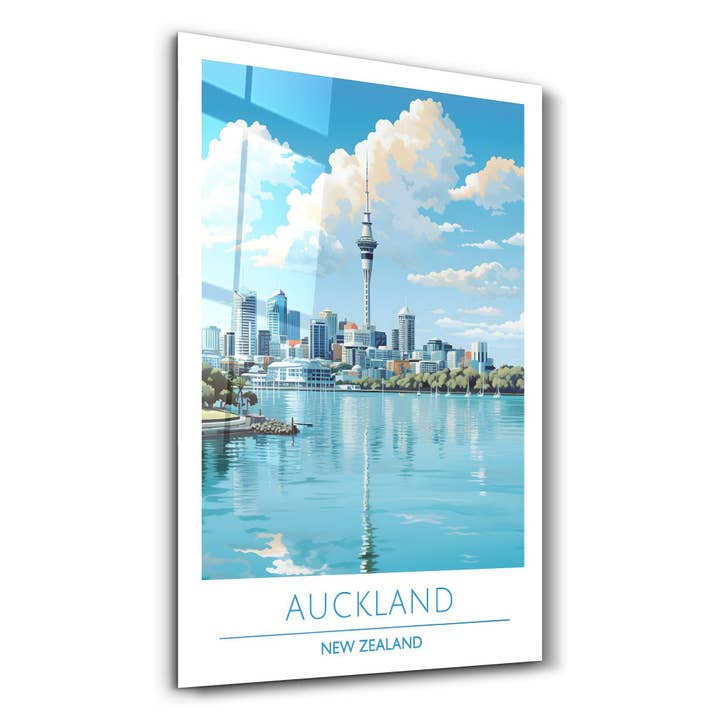 Auckland New Zealand-rejseplakater | Glasvægkunst for engroshandel hos Artdesigna KG