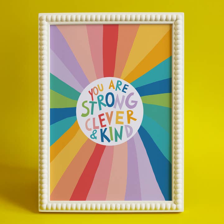 Børns, Regnbue, Positiv, Farverig Kunst, Kunsttryk for engroshandel hos Abel and the Label