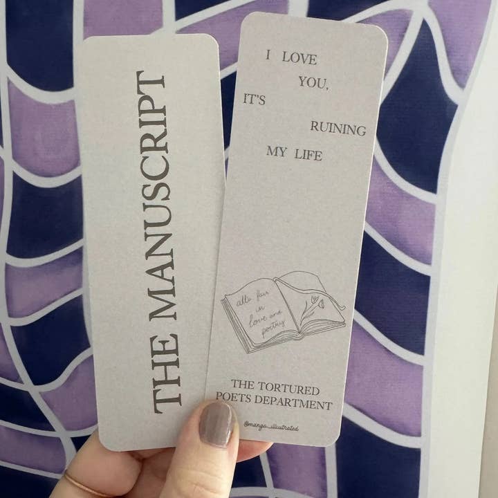 Le marque-page du manuscrit pour la vente par MangoIllustrated