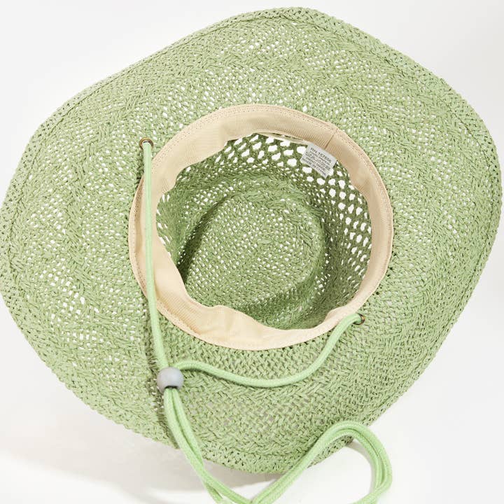 Collections by Fame Accessories - Wholesale Cowboy Hat - Women's - Straw Weave Fashion Western Cowboy Hat6
