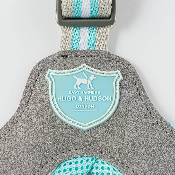 Hugo & Hudson - Wholesale Pet Harness - Dog - Easy Walk V Dog Harness - Aqua