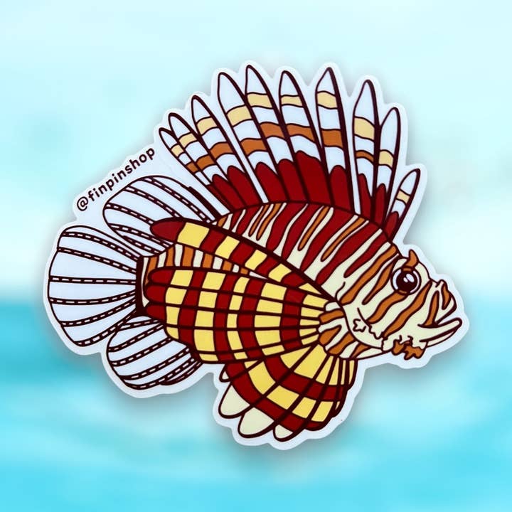 Nov 2024 Patreon lejonfiskklistermärke för wholesale av Fin Pin Shop