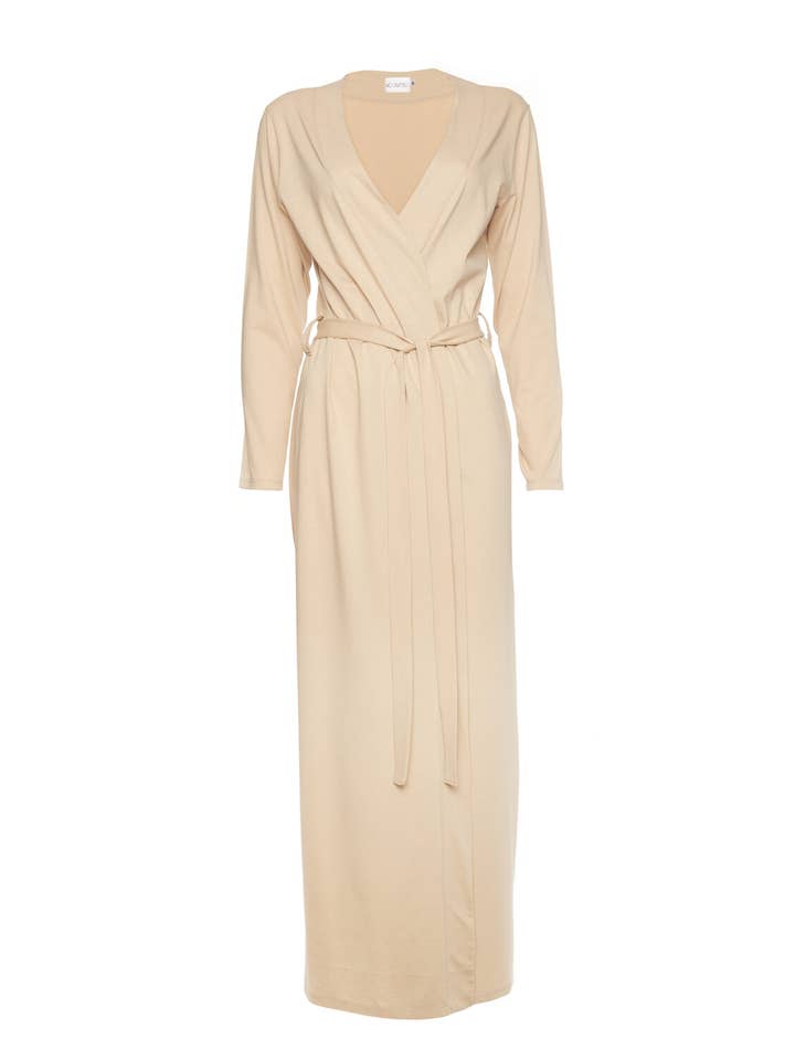 MS CAMPBELL - Wholesale Robe - Women's - Luxury Nude Sleep Robe
