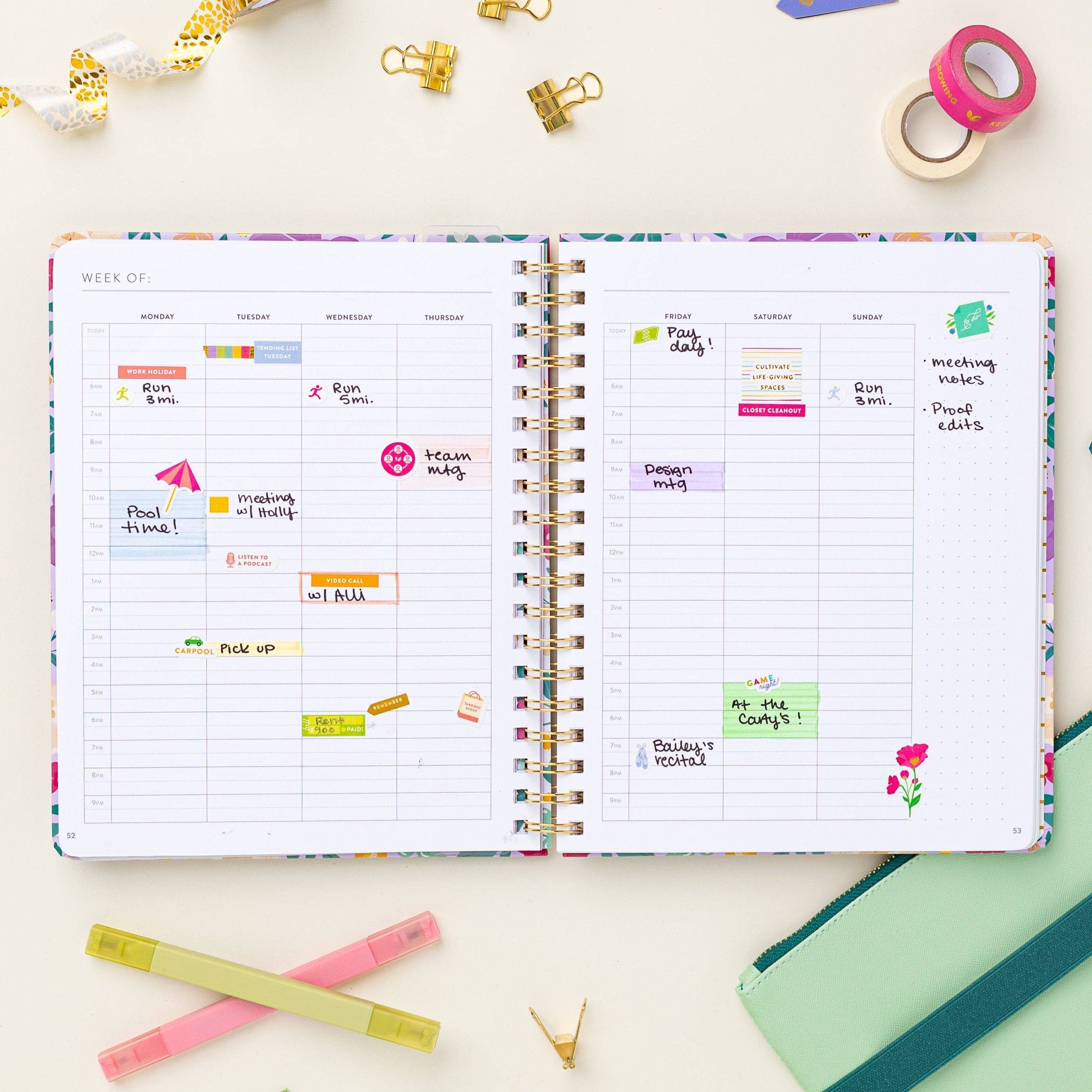 Cultivate What Matters - Wholesale Planner - Fresh Start Weekly Goal Planner | Bold Blooms14