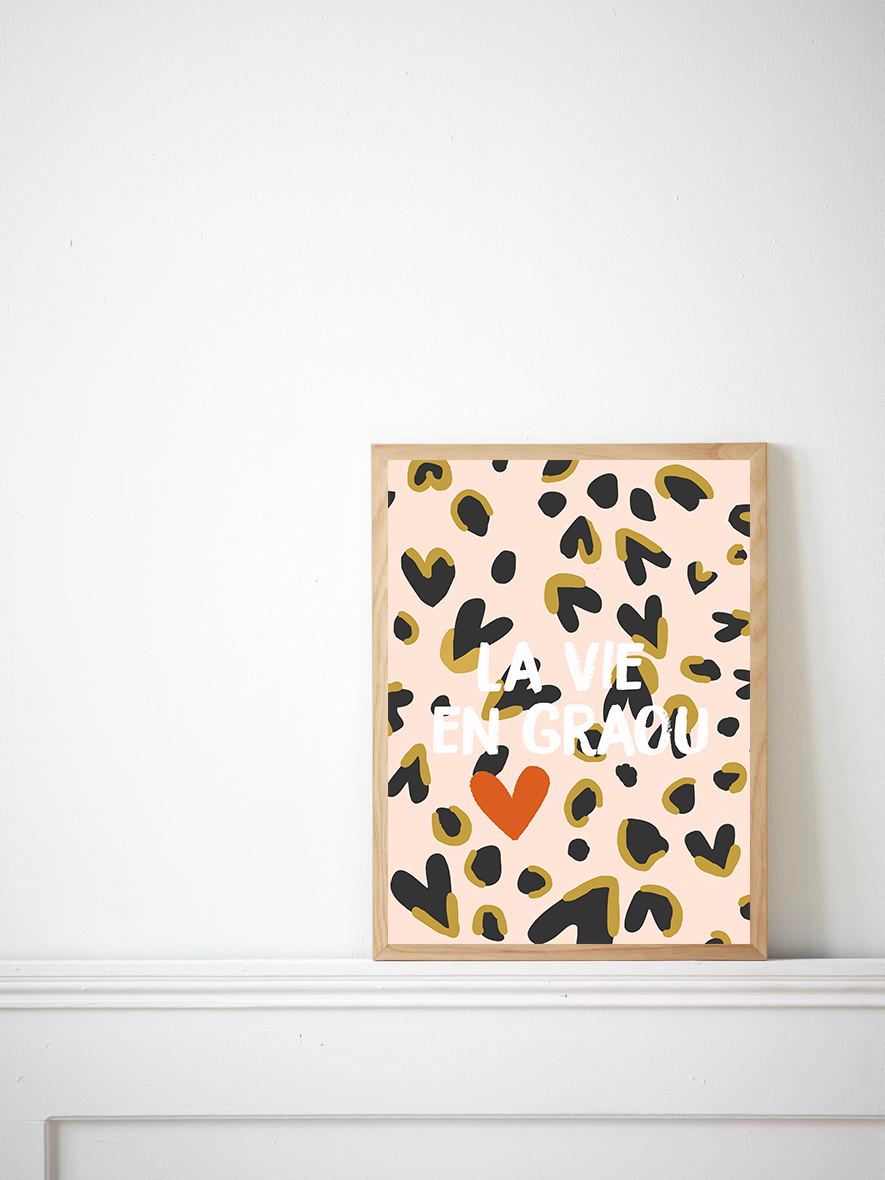 LE PAPIER GRAPHIQUE – wholesale Love card – La Vie en Graou (Life in Graou) - Simple card6