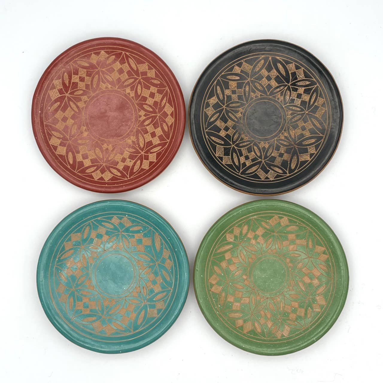 Women of the Cloud Forest - Wholesale Jewelry Dish - Geometric Kaleidoscope Ceramic Ring Dish4