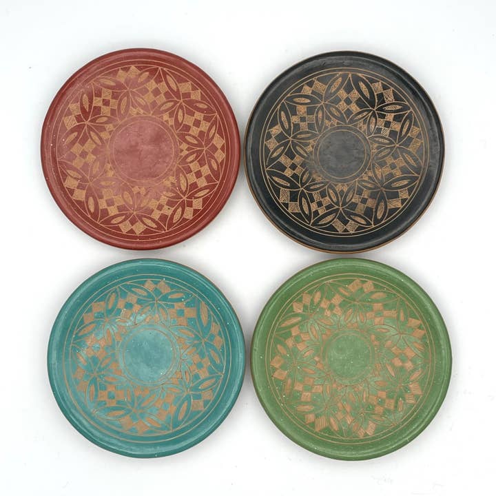 Women of the Cloud Forest - Wholesale Jewelry Dish - Geometric Kaleidoscope Ceramic Ring Dish4